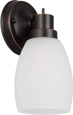 Indoor wall sconce with switch industrial glass wall light fixture