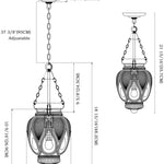 Black kitchen sink light fixture glass ceiling pendant light farmhouse hanging lamp