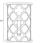 Modern simplicity wall light white frame wall fixture