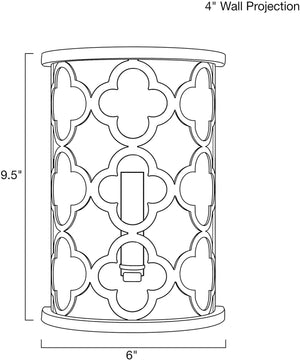 Modern simplicity wall light white frame wall fixture