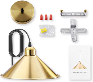 Industrial Golden hanging lamp  dining pendant light