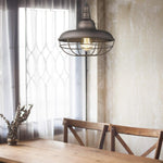 Cage farmhouse pendant light vintage farmhouse light fixtures with Oil rubbed bronze finish