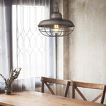 Cage farmhouse pendant light vintage farmhouse light fixtures with Oil rubbed bronze finish
