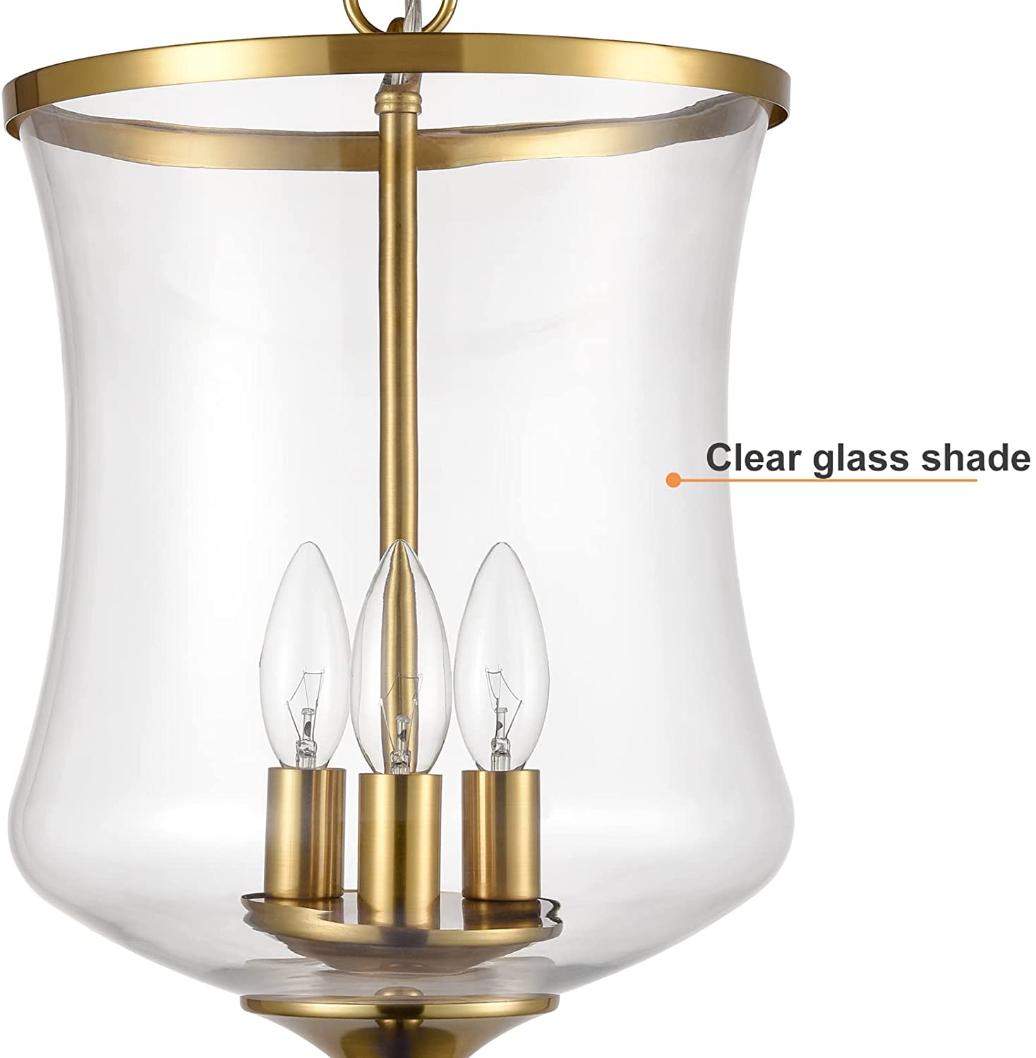 3 light brass ceiling light glass semi flush mount light fixture