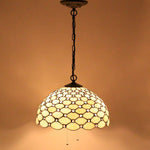 Tiffany pendant light Large Swag Stained Glass pendant lamp