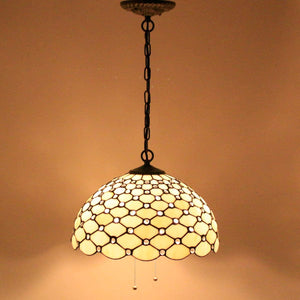 Tiffany pendant light Large Swag Stained Glass pendant lamp