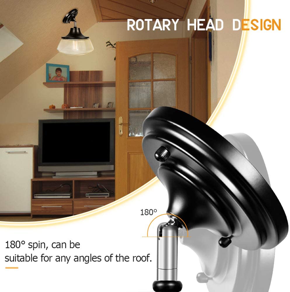 Industrial Semi Flush Mount Ceiling Light glass ceiling lamp fixture