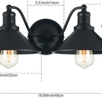 2 light farmhouse bathroom vanity lights industrial  bathroom light fixtures black