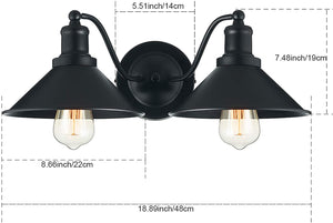 2 light farmhouse bathroom vanity lights industrial  bathroom light fixtures black