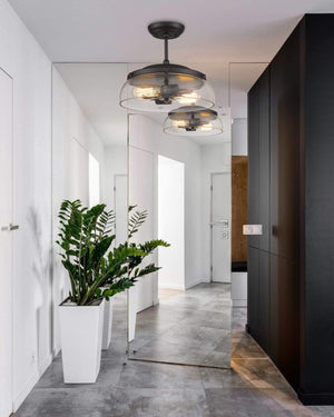 2 light semi flush mount ceiling light farmhouse black ceiling lamp