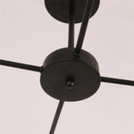 8 light antique black industrial flush mount ceiling light fixture