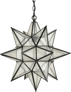 Movarian pendant light vintage star pendant lamp with black finish