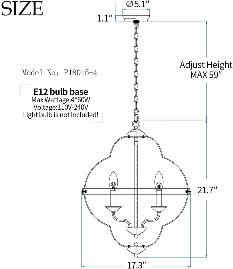 4 light pendant light rust vintage farmhouse chandelier