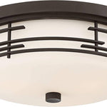 Bronze modern ceiling light flush mount lighting white glass ceiling lamp