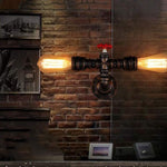 Industrial Steampunk wall light fixture water pipe wall sconce