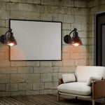 2 pack plug in  wall sconce light vintage black wall mount light fixture