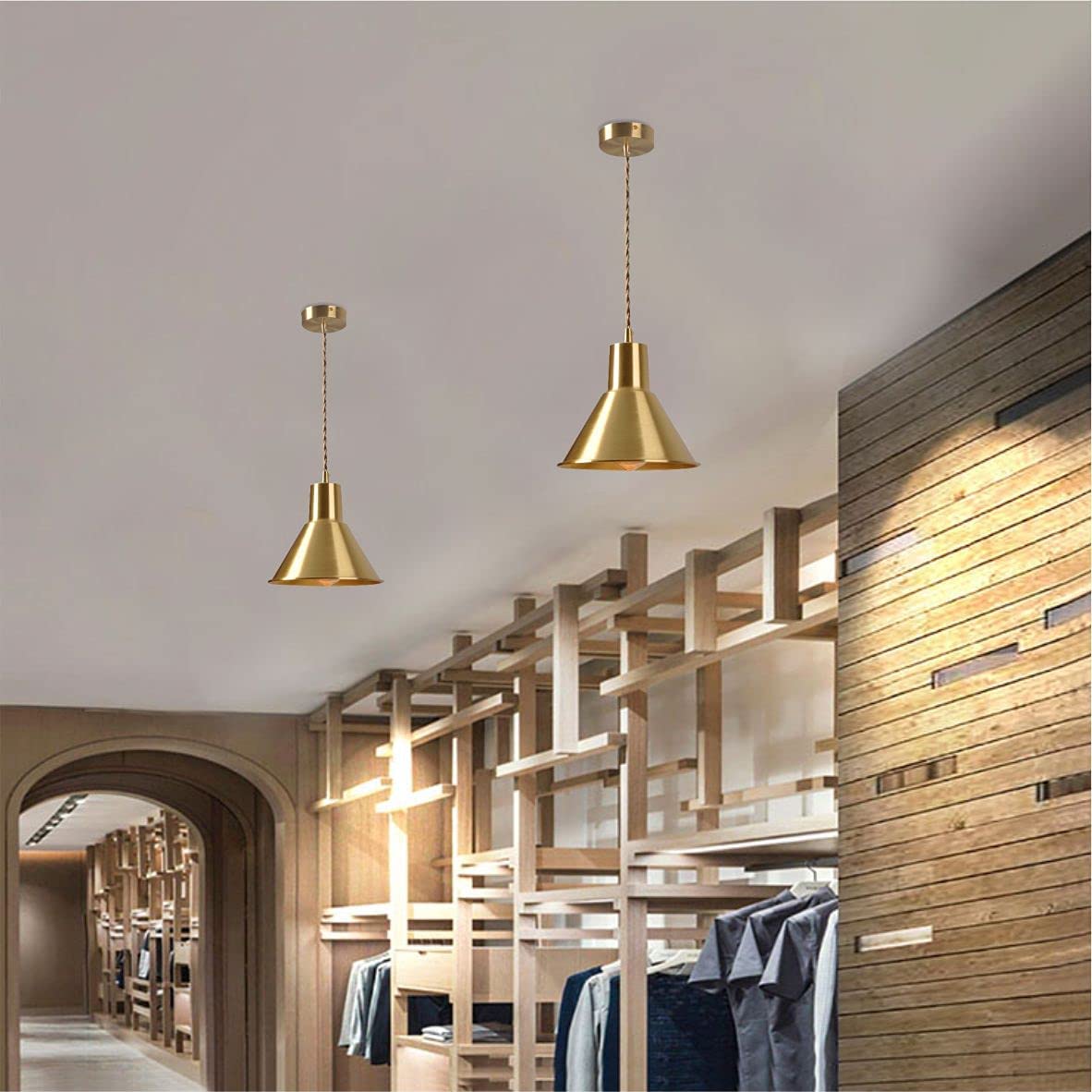 Modern pendant kitchen light fixtures golden industrial chandelier lighting