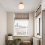 Mini Semi Flush Mount Ceiling Light Fixture globe glass ceiling lamp