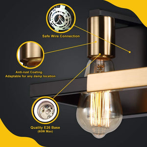 3 light bathroom wall light fixture over mirror rustic vanity wall sconce with gold and black finish