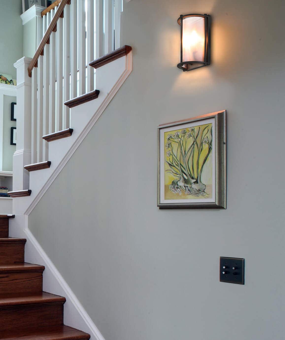 2 Light hallway wall lights vintage wall lamp with dark bronze finish