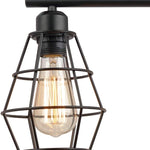 3 light wall case light fixture antique industrial cage wall sconce
