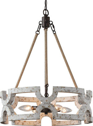 4 light dining chandelier rust wood farmhouse pendant light fixture