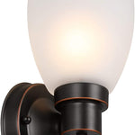 Indoor wall sconce with switch industrial glass wall light fixture