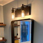 2 light industrial wall light modern industrial wall sconce with sockets
