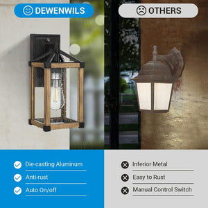 Industrial rustic patio lighting farmhouse glass dusk to dawn outdoor lighting