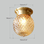 Globe flush  mount ceiling light fixture pineapple ceiling lamp