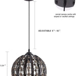 Rust basket pendant light vintage dome pendant lighting fixture for kitchen island