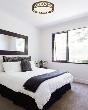 14 inch LED Flush Mount Ceiling Light round light ceilihg fixture with bronze finish
