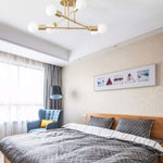 6 light sputnik ceiling chandelier modern ceiling lamp fixture