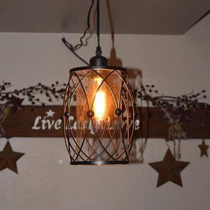 Vintage industrial plug in on/off dimmer switch pendant light fixture