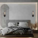 Industrial indoor net glass wall sconce outdoor cage wall light with black silver finish