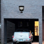 Outdoor solar induction wall light, wireless sensor LED swing arm wall sconce
