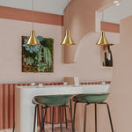 Modern pendant kitchen light fixtures golden industrial chandelier lighting