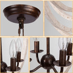 4 light farmhouse chandelier ceiling light fixture rust vintage pendant light fixture