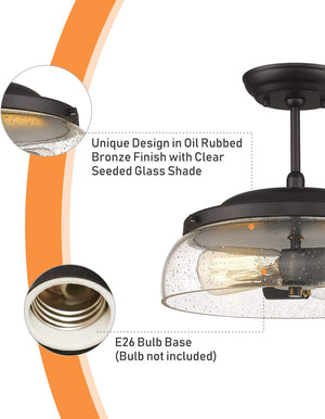 2 light semi flush mount ceiling light farmhouse bronze close to ceiling lamp with glass shade