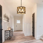 4 light vintage chandelier farmhouse wood kitchen island pendant light