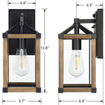 Industrial rustic patio lighting farmhouse glass dusk to dawn outdoor lighting