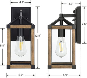 Industrial rustic patio lighting farmhouse glass dusk to dawn outdoor lighting
