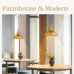 2 pack farmhouse pendant lamp industrial dome ceiling pendant light fixture