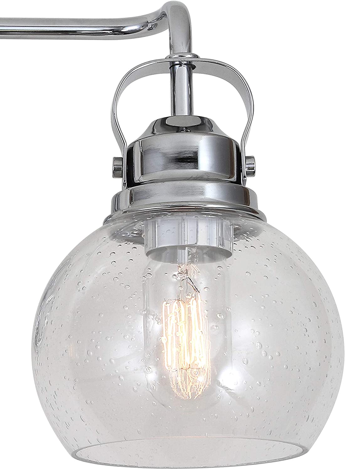 3 Light bubble glass wall lights Contemporary chrome wall lamp with chrome finish