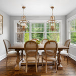 4 light farmhouse chandelier rust cage pendant light