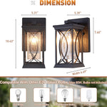 Industrial outdoor wall light fixture aluminum exterior wall lamp