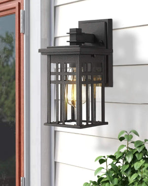 2 pack black glass wall mounted fixture