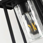 Modern outdoor wall light fixtures black exterior wall lantern with glass shade