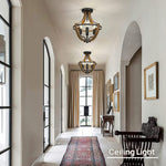 Farmhouse chandelier lighting with retro wood texture 4 light vintage pendant lighting