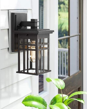 2 pack black glass wall mounted fixture